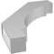 Ekena Millwork 3 1/2-in. W x 20-in. D x 26-in. H Merced Architectural Grade PVC Knee Brace BRCP035X20X26MRC - alternate 3